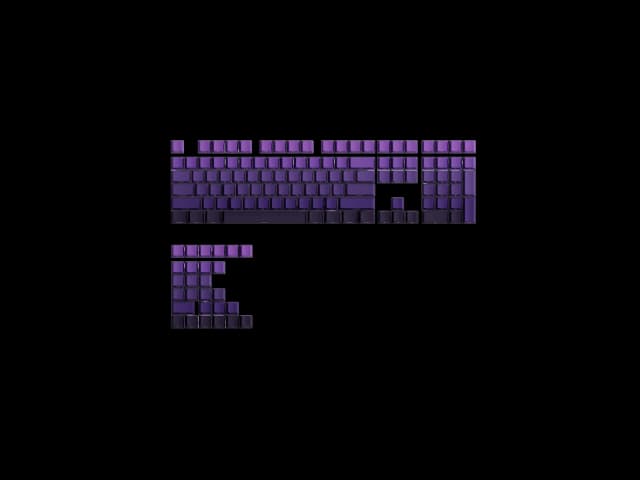 Gradient Cherry Shine-Through Keycaps
