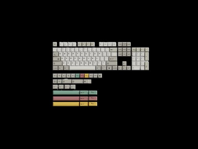 Retro 9009 PBT Cherry Keycaps